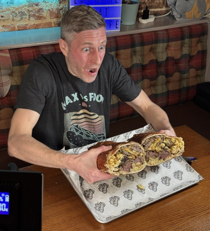Hungry Boys's BBQ 3.5kg Burrito Challenge
