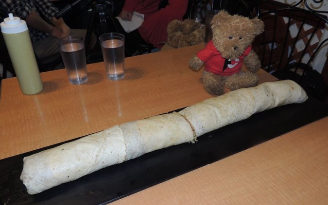 The Corner Mexican Food's Family Burrito Challenge