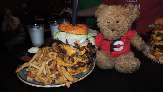 Sidelines Bar Rebecca's Revenge Burger Challenge