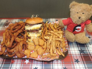 #736 Firehouse BBQ's 8-Alarm Burger Challenge