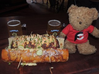 #885 Bay Street Biergarten 6lb Kamikaze Brat Challenge